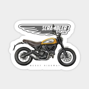 Ducati Scrambler Classic 17 orange, sl Sticker